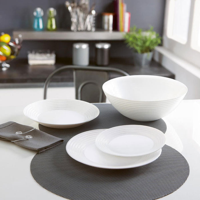 DINING SERVICE 19 PIECE WHITE LUMINARC HARENA