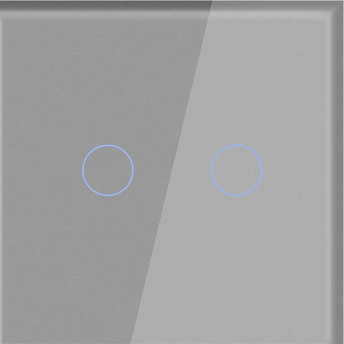 GLASS PANEL FOR DOUBLE KEY LUXON GRAY