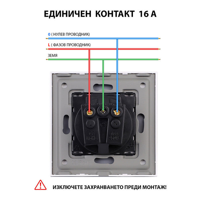 CONTACT WITH CHILD PROTECTION AND LUXON GLASS FRAME
