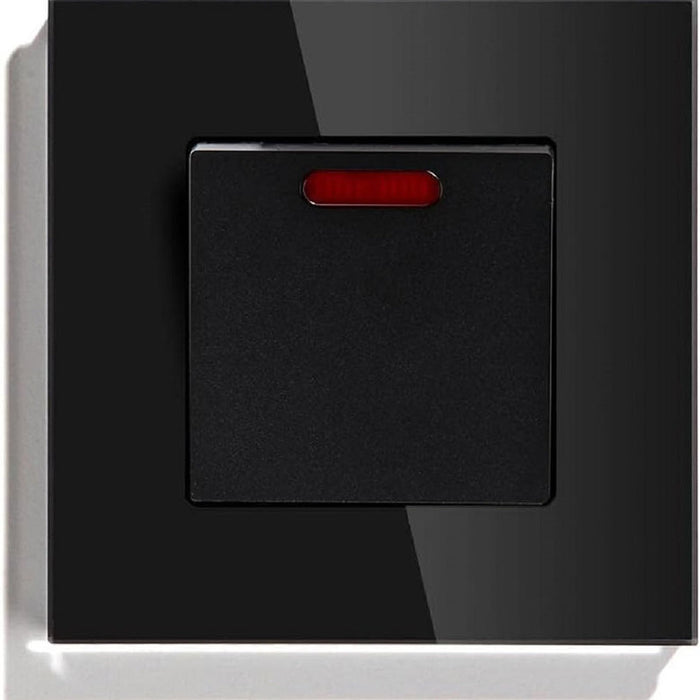 BOILER SWITCH 45A FRAME GLASS BLACK LUXON