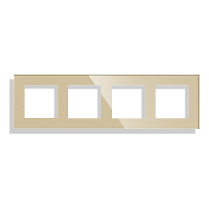 FRAME QUAD GLASS GOLD LUXON