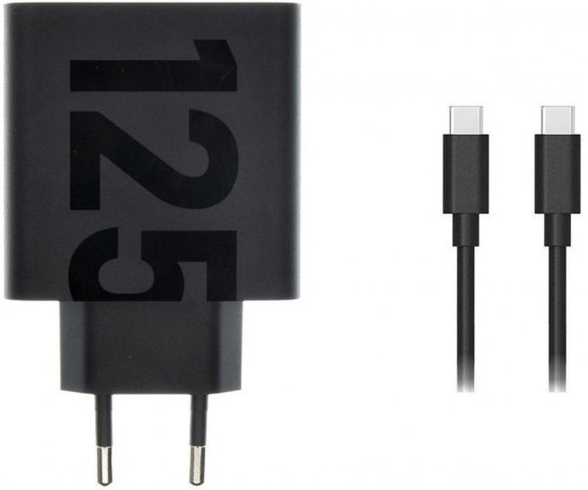 Charger Motorola TurboPower 125W GaN USB-A w/ 1m USB-C Black