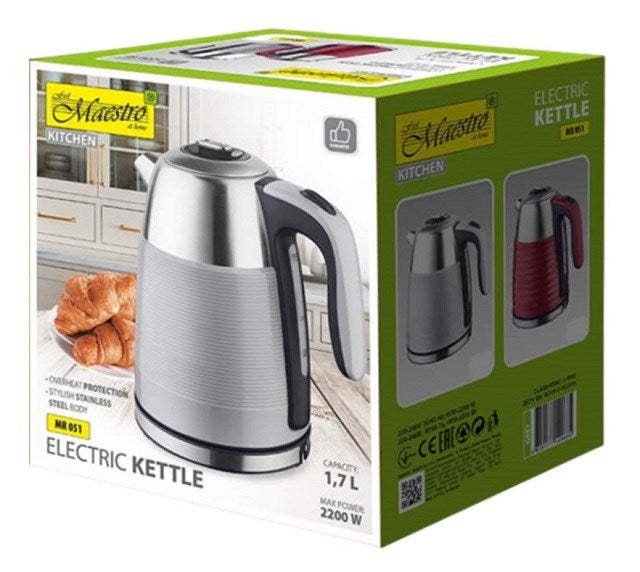 MAESTRO electric kettle 1,7l MR-051-GREY