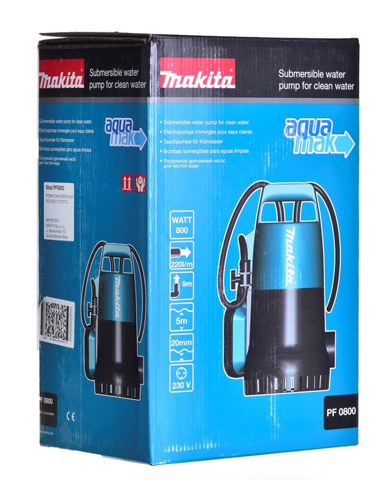 Makita PF0800 submersible pump 800 W 13200 l/h 5 m