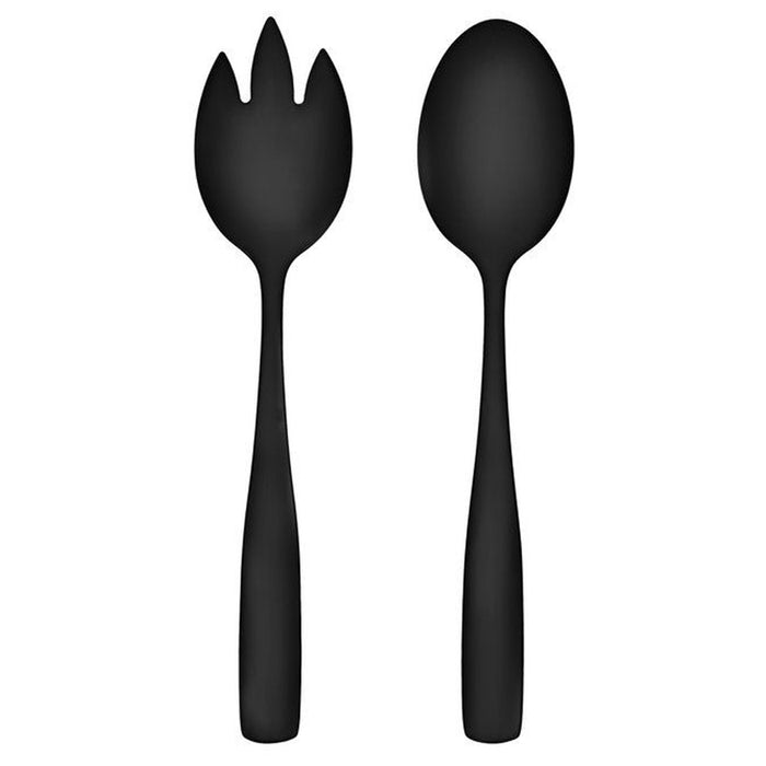 SALAD CUTLERY 2 PIECES BLACK MAKU