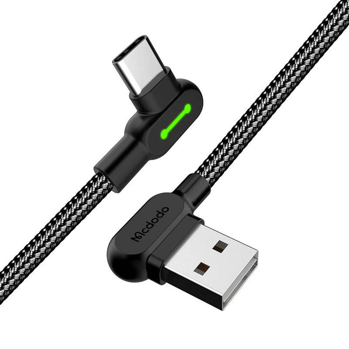 USB to USB-C cable Mcdodo CA-5281 LED, 1.2m (black)