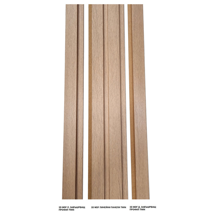 3D MDF LEFT END PROFILE MEBELISTIKA TWIN 2.8 M