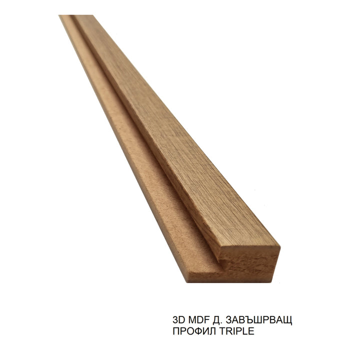 3D MDF RIGHT END PROFILE MEBELISTIKA TRIPLE 2.8 M