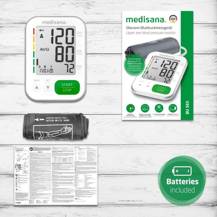 Medisana BU 565 upper arm blood pressure monitor (white)