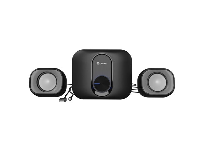 Natec Speakers Pug 11w rms 2.1, Black
