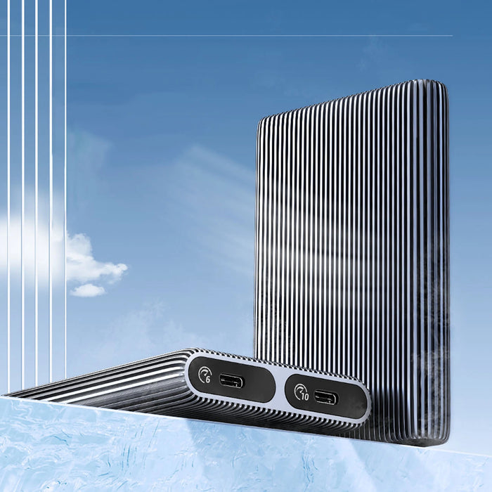 Orico AM2C3-2N Dual Disk Caddy for Two M.2 NVME USB-C 3.2 10Gb/s Drives - Gray