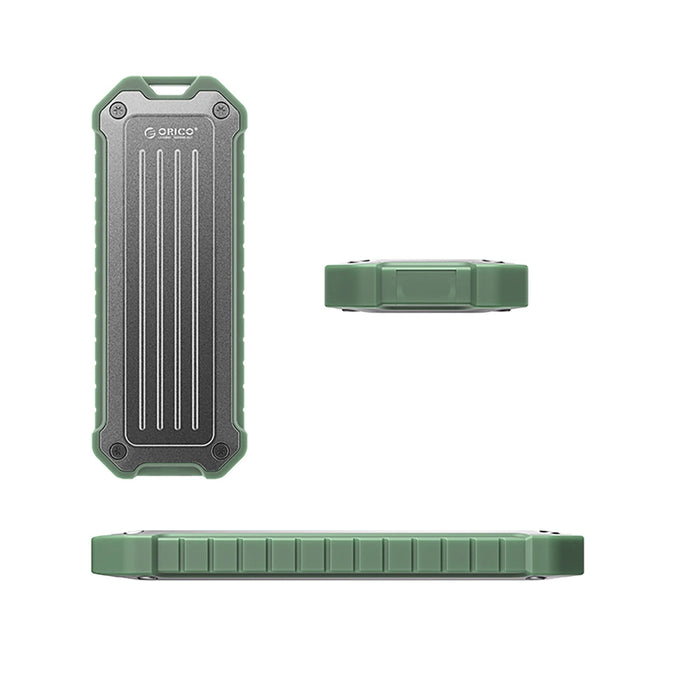 Orico OTPX-G2 M.2 NVMe/SATA SSD USB-C 3.2 tactical reinforced drive bay - gray-green