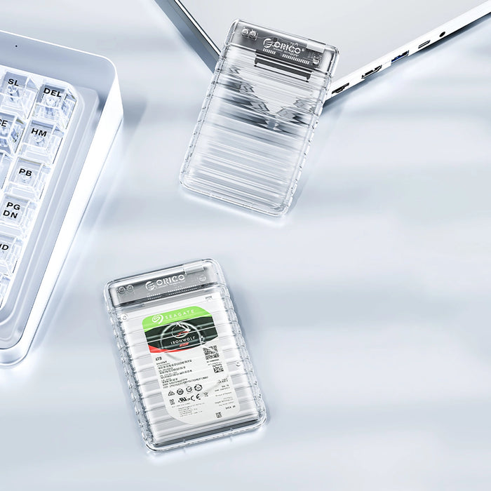 Orico 2139U3-V1 2.5" HDD/SSD USB Micro-B 5Gb/s Disk Drive - Transparent