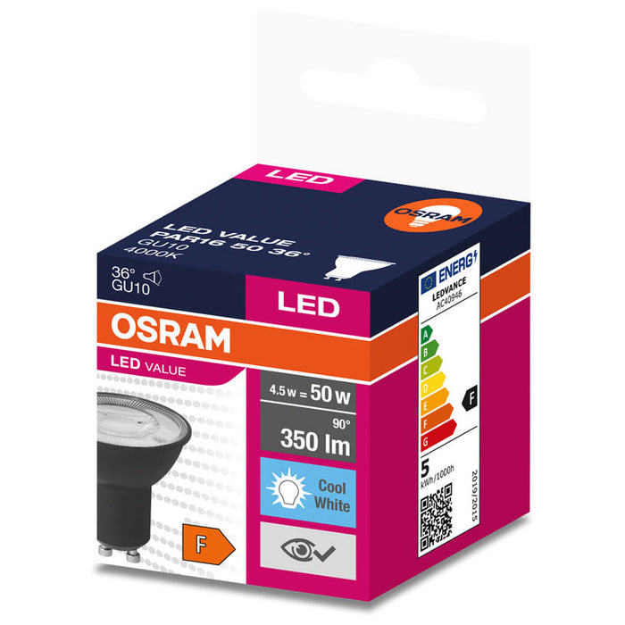 LED BULB GU10 4.5W 6500K OSRAM
