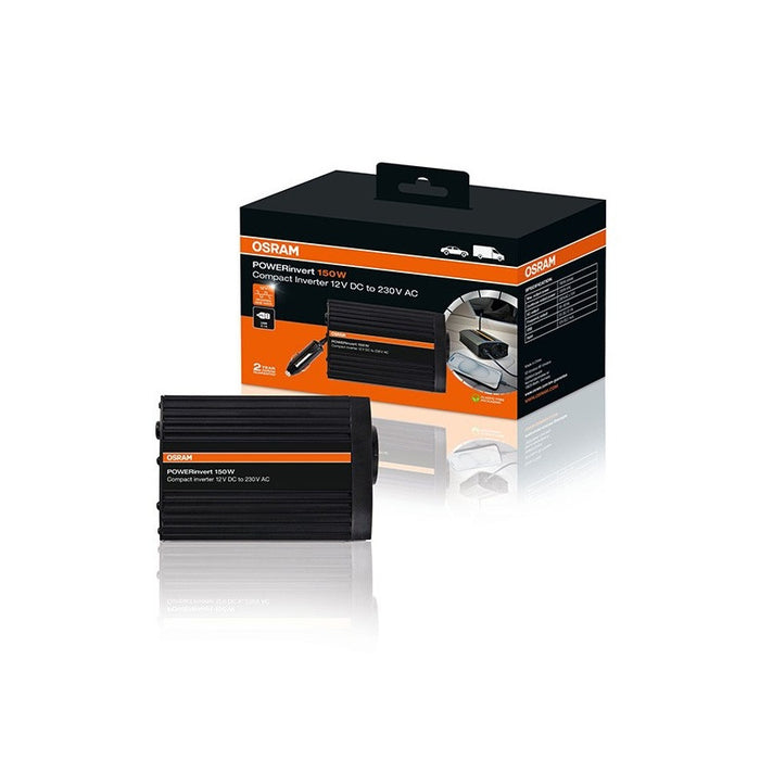 SINGLE-PHASE CURRENT INVERTER OEINVU150 POWERINVERT 12V DC 150W WITH ONE CONTACT OSRAM