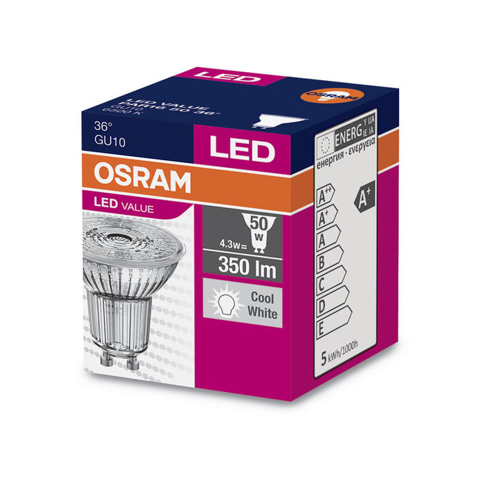 LED BULB OSRAM GU10 4.3W 6500K 350LM