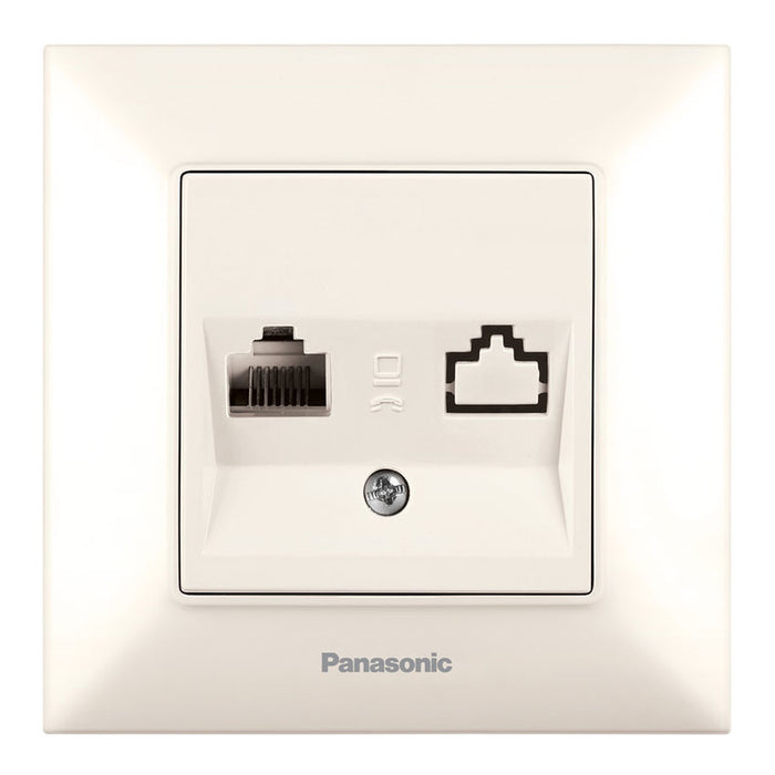 SOCKET COMP. CAT5E CREAM PANASONIC Arkedia Slim