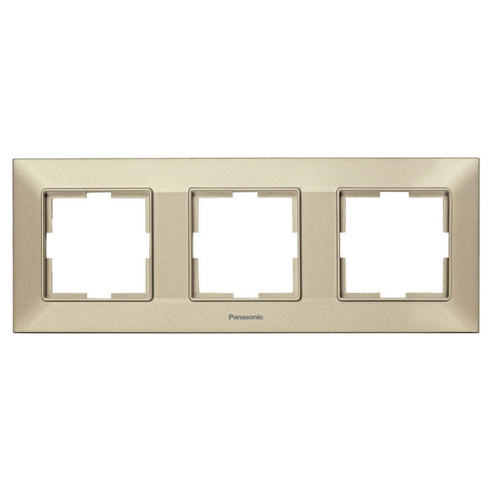 FRAME TRIPLE HORIZONTAL BRONZE PANASONIC Arkedia Slim