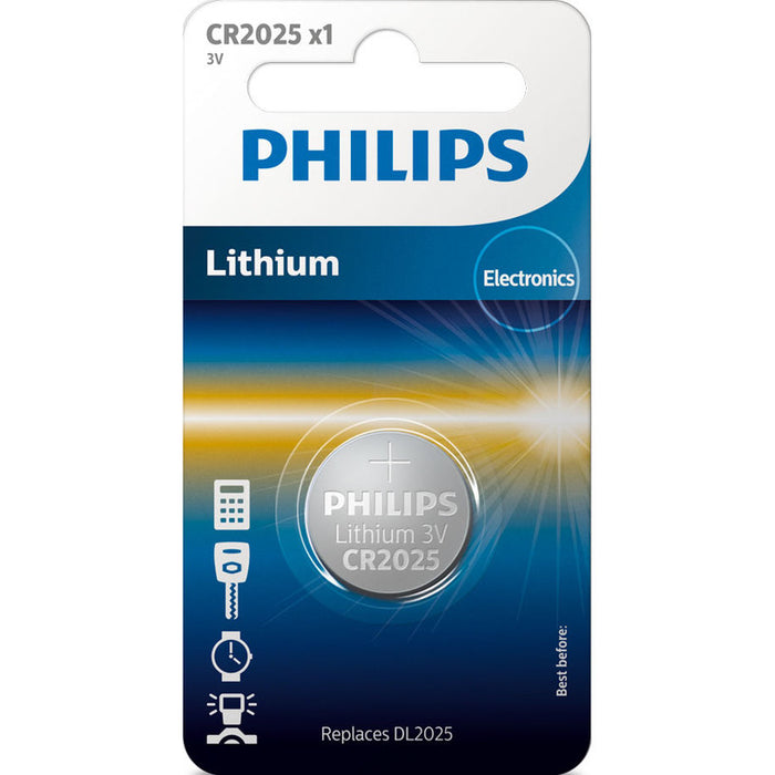 BATTERIES PHILIPS LITHIUM CR2025/01B