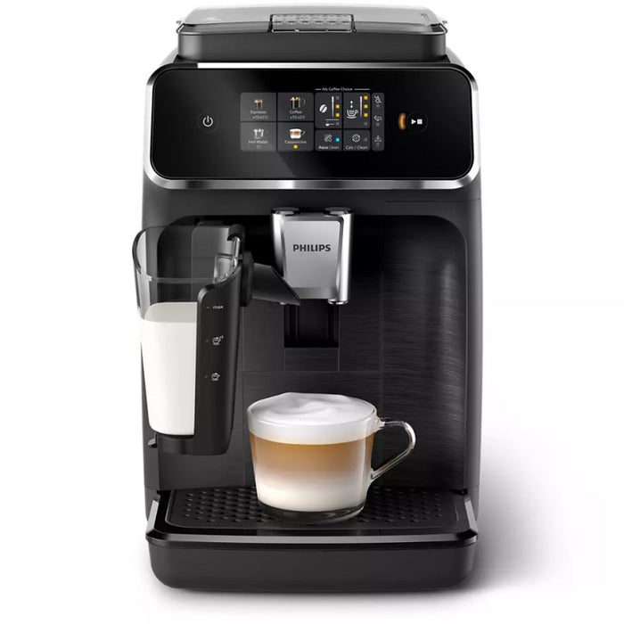 PHILIPS Fully automatic espresso machine 2300 series 4 beverages Intuitive touch display LatteGo