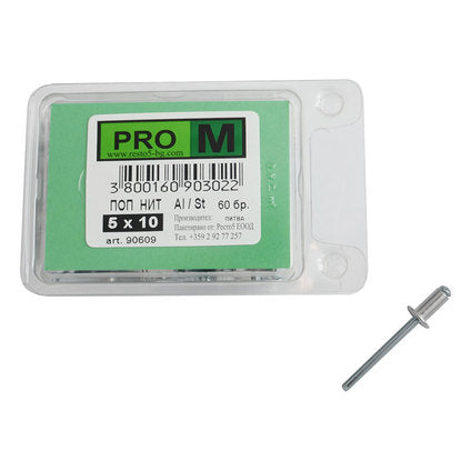 POP-RIVET 5X10 MM PRO M 60 PCS