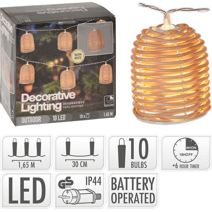 GARDEN LIGHTING LED ON BATTERIES 1650CM 10 LAMPS PROGARDEN AF5300150