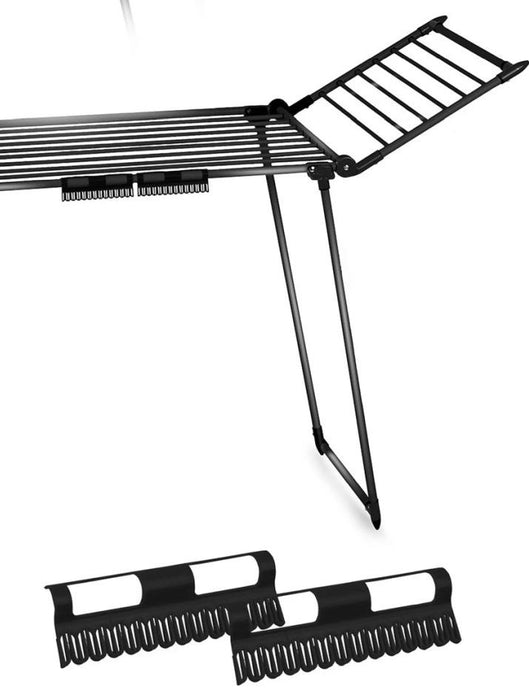 AMALFI foldable laundry drying rack, black