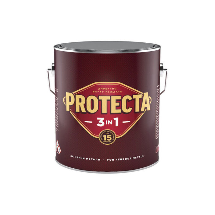 3 IN 1 ENAMEL LACQUER 2.5 L DARK BROWN COLOR PROTECTA