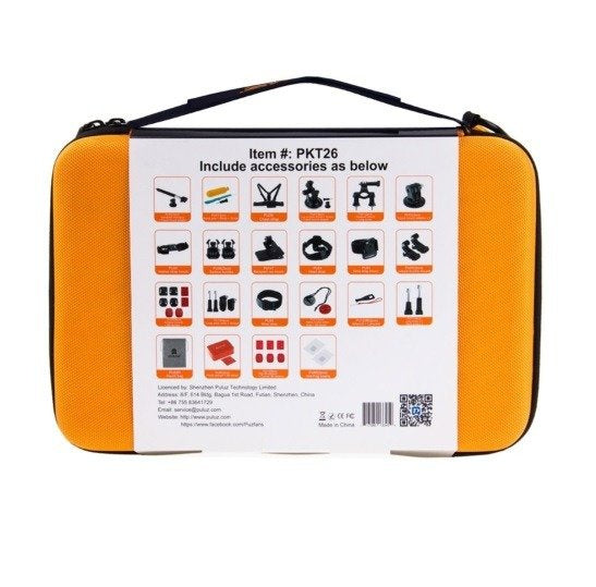 Set of 53 Puluz accessories for sports cameras PKT26