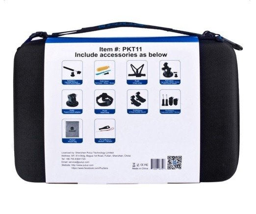 Puluz set of 20 accessories for sports cameras (including Osmo Action 5 Pro) PKT11