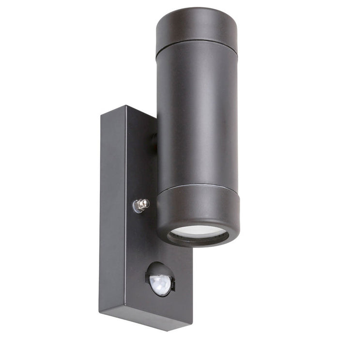 FACADE FIXTURE BI-DIRECTIONAL GU10 IP44 SENSOR BLACK RABALUX MEDINA