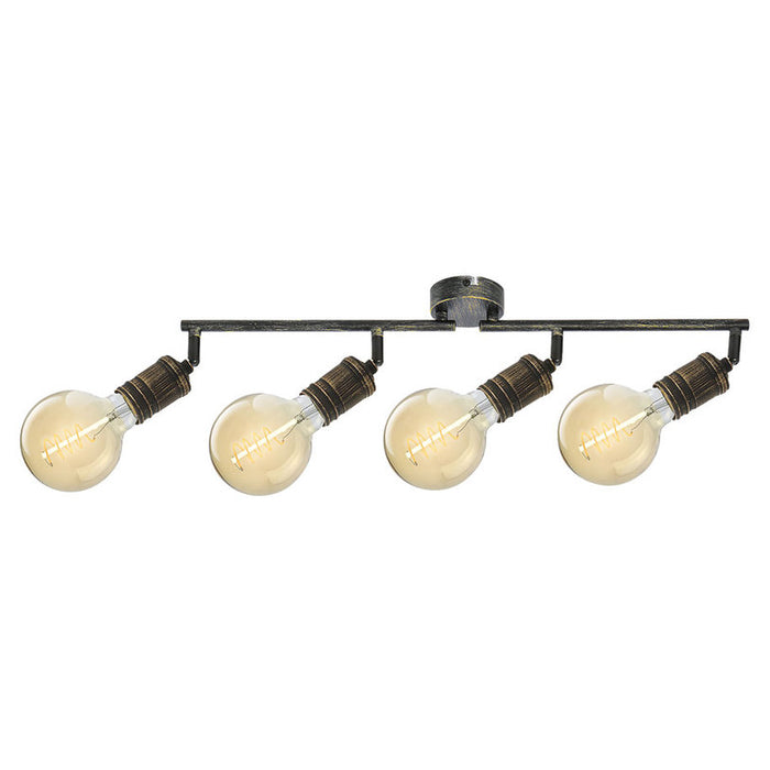 SPOT 4XE27 ANTIQUE GOLD RABALUX FIDEL