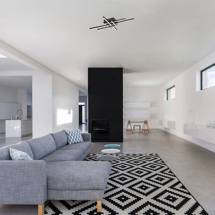 LED CEILING LAMP 35W 4K BLACK RABALUX CASIMIR