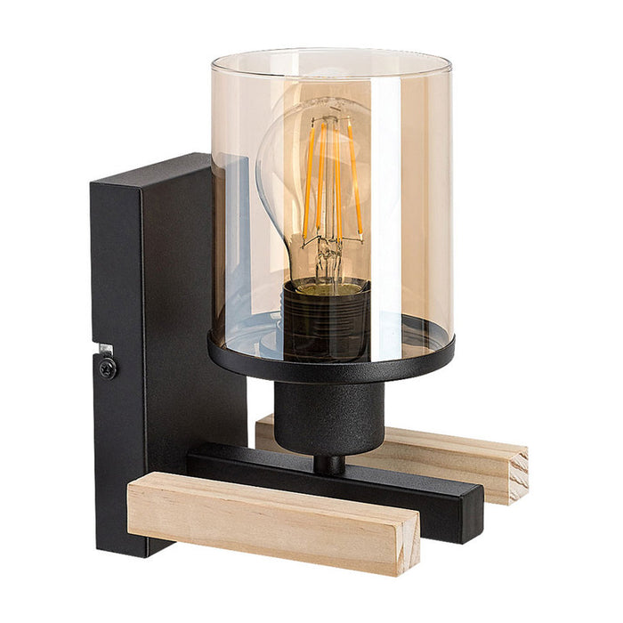 WALL LIGHT E27 BLACK RABALUX NIYLAH