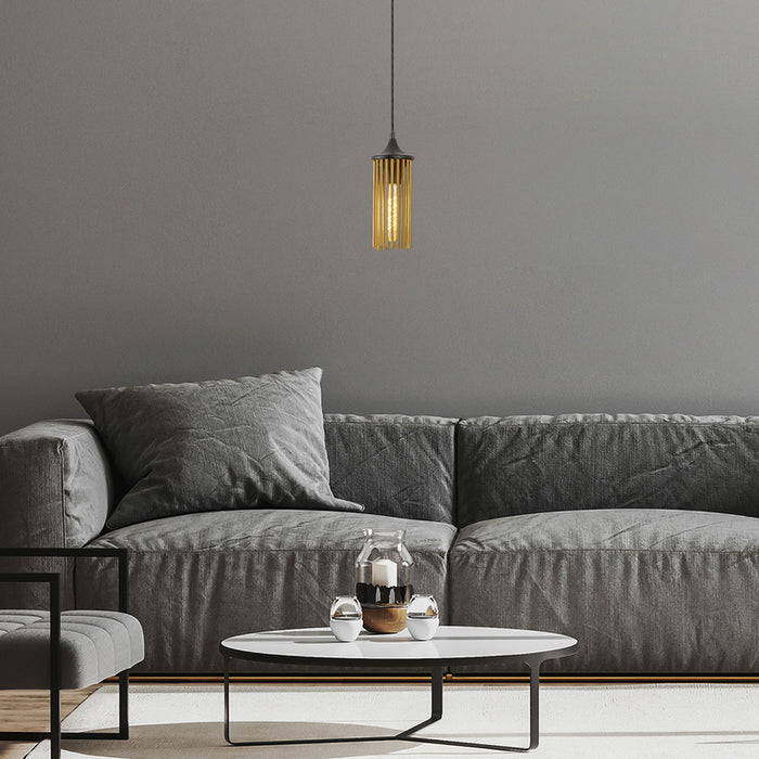 PENDANT E27 BLACK RABALUX ROXAS