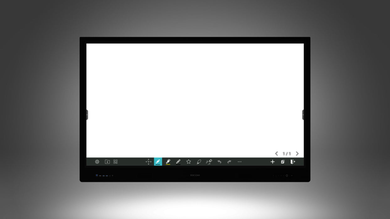 Interactive display RICOH A6510, 65", 3840 x 2160, HDMI, DP, Android 13, USB, Multi-touch, Black