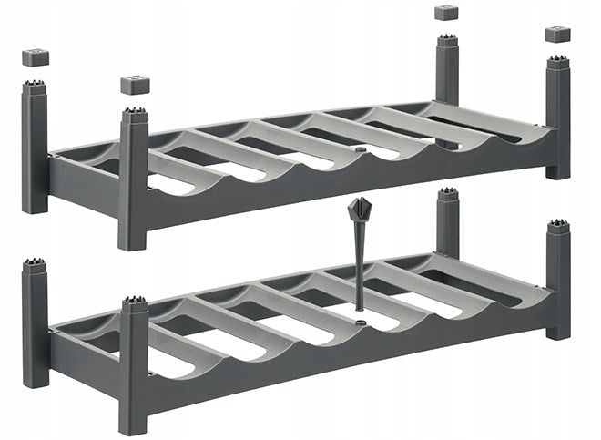 ROTHO Vario Wine Rack Anthracite - Stand for 6 Bottles