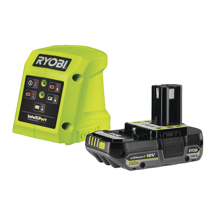BATTERY AND CHARGER 18 V 2 AH RYOBI ONE+ RC18115-120L