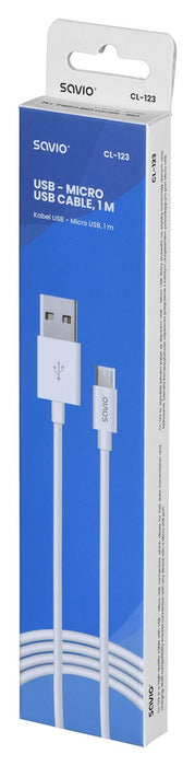 Savio USB – micro USB cable CL-123