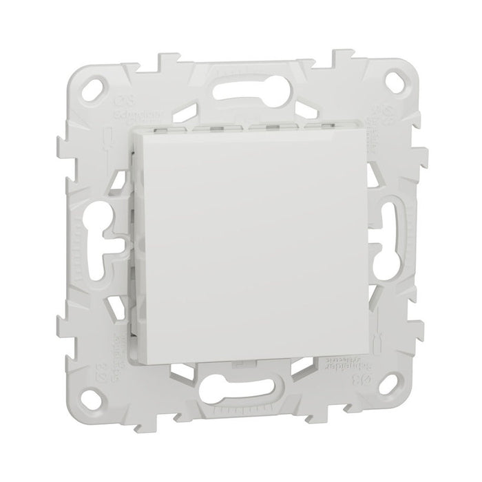 WHITE SCHNEIDER UNICA BUTTON (NU520618)