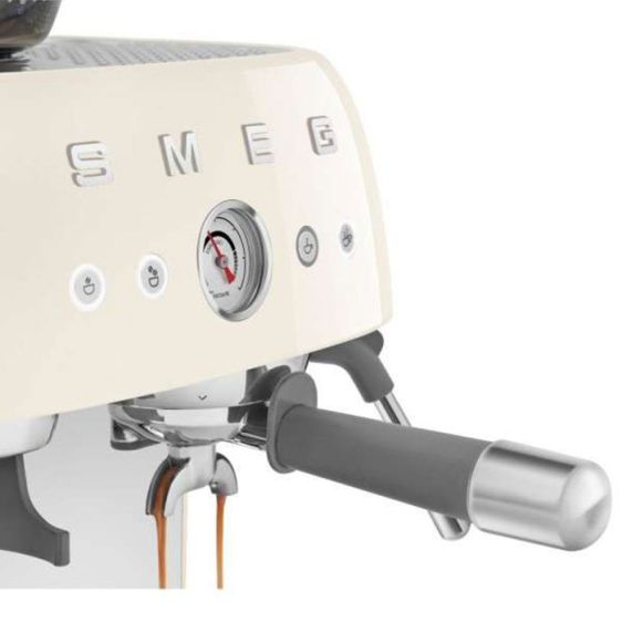 Coffee machine SMEG EGF03CREU, 15 bar, 1650 W, Cream