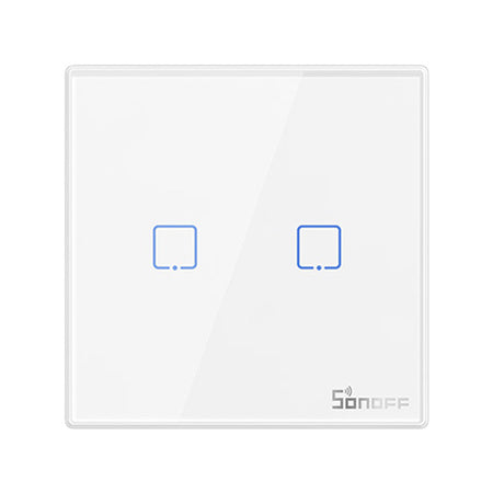 Smart Wireless Wall Switch Sonoff T2EU2C-RF 433MHz (2-channel)