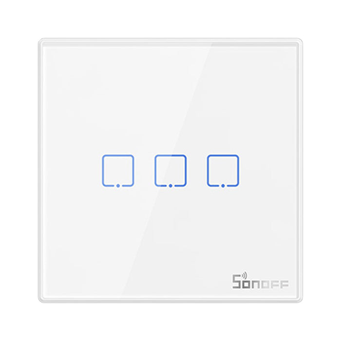 Smart Wireless Wall Switch Sonoff T2EU3C-RF 433MHz (3-channel)