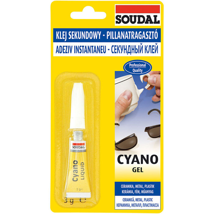 CYANOGEL SECOND ADHESIVE 3 G SOUDAL