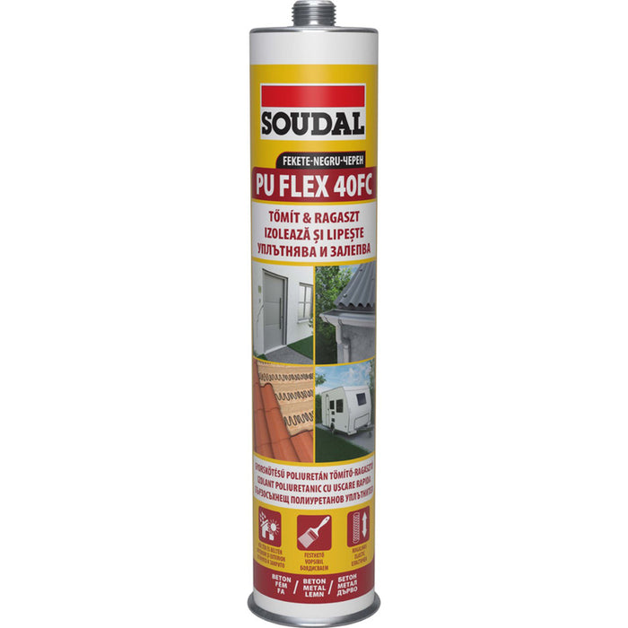 POLYURETHANE SEALANT SOUDAL PU FLEX 40FC BLACK