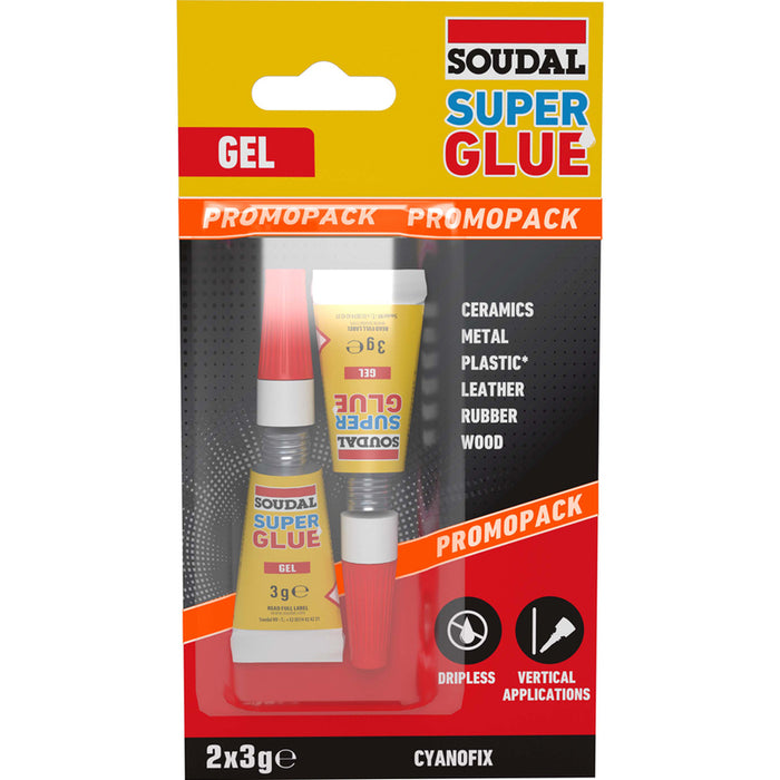 SECOND ADHESIVE GEL 2 X 3 G SOUDAL