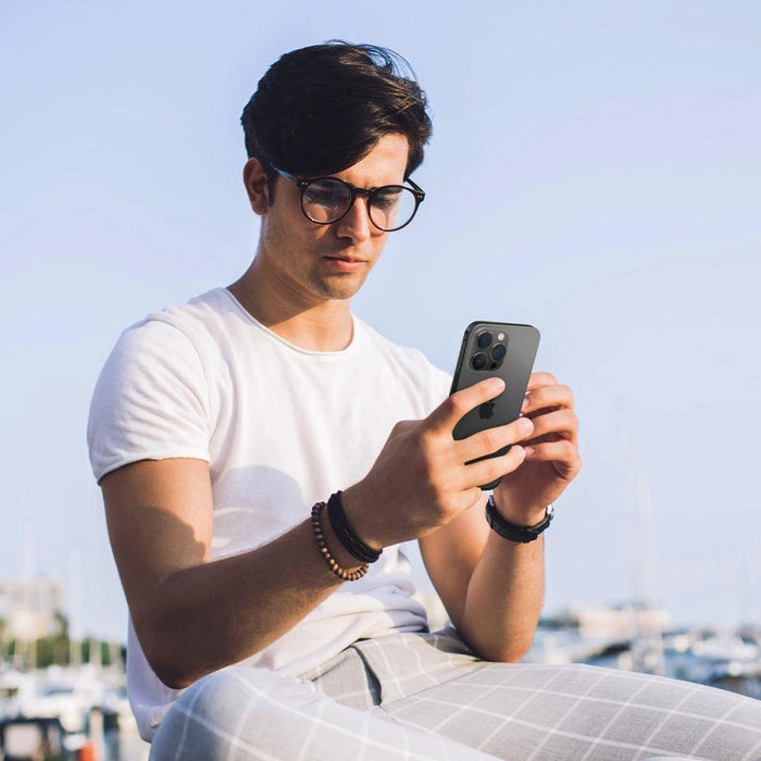 Spigen Glas.tR EZ Fit Optik Camera Protector for iPhone 14 Pro / Pro Max / 15 Pro / Pro Max / 16 Pro / Pro Max - Black 2 pcs.