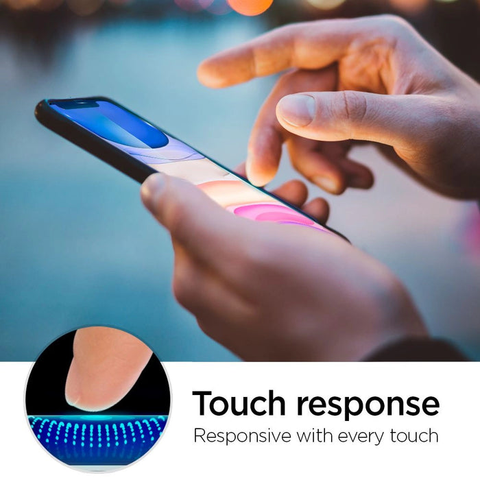 Spigen ALM Glass FC Tempered Glass for iPhone 11 / XR - Black