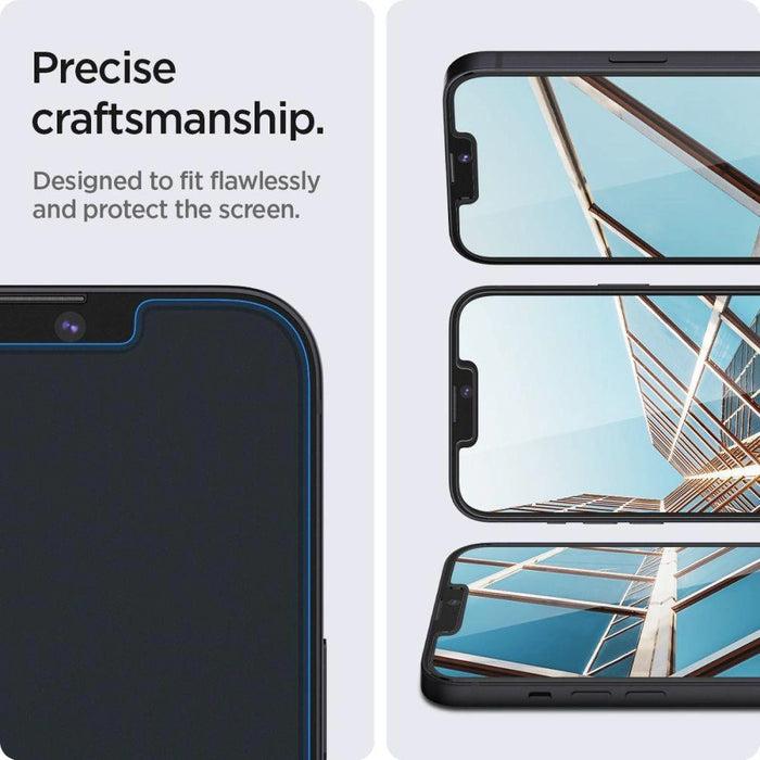 Spigen Glas.tR EZ Fit Tempered Glass for iPhone 13 / 13 Pro / 14 / 16e - 2 pcs.