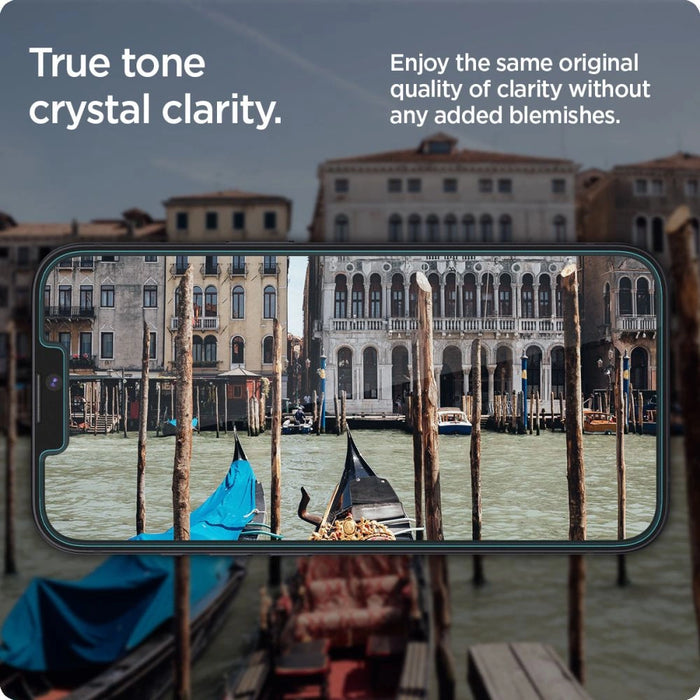 Spigen Glas.tR EZ Fit Tempered Glass for iPhone 13 / 13 Pro / 14 / 16e - 2 pcs.